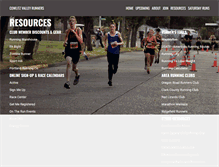 Tablet Screenshot of cowlitzvalleyrunners.com